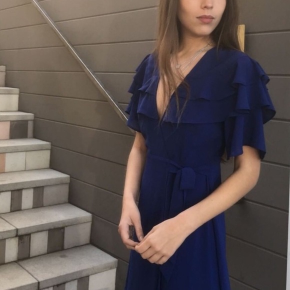 #16 Ruffled Wrap Dress - Picture 2 of 2